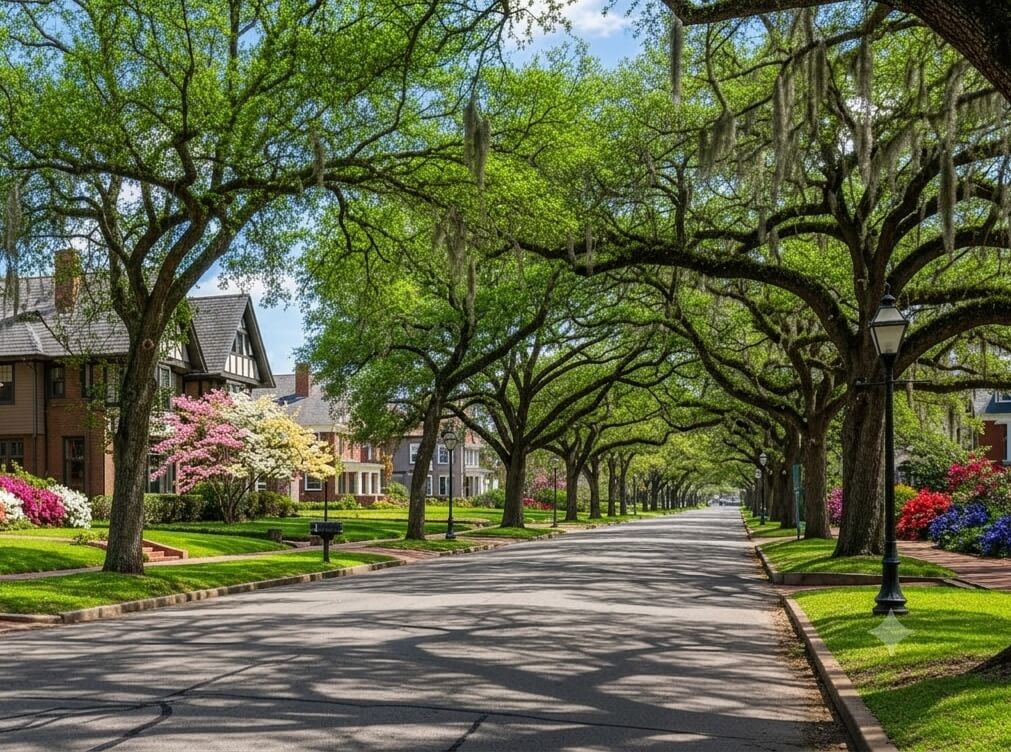 Old Cloverdale neighborhood in Montgomery, Alabama